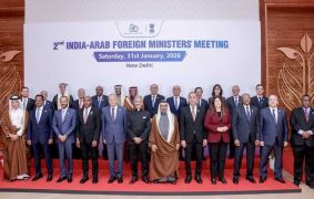 Second India-Arab Foreign Ministers' meeting was held in New Delhi on January 31, 2026, co-chaired by India and the UAE
